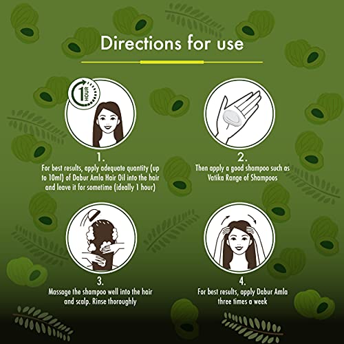 Dabur Amla Hair Oil with Pure Amla Botanical Extracts for Men & Women 500ml
