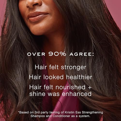 Kristin Ess Biotin Deep Conditioner - Promotes Healthy Hair Growth - Strengthen + Repair Dry Damaged Hair - Prevent Hair Breakage with Fortifying Amino Acids - Vegan, Sulfate Free, Color Safe 10oz