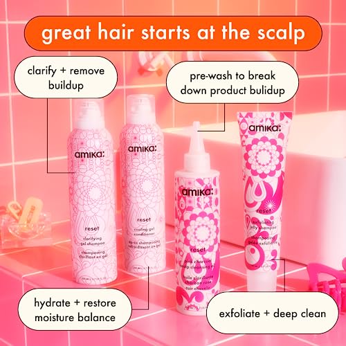 Amika Reset Pink Charcoal Scalp Cleansing Oil Unisex 6.7 oz (Pack of 1)