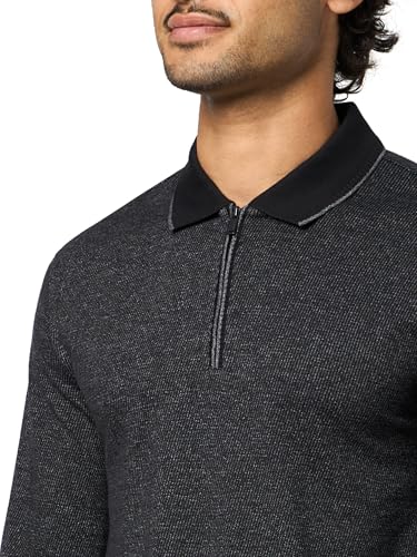 KARL LAGERFELD Paris Men's Sportswear Shirt, Blk/Grey, X-Large