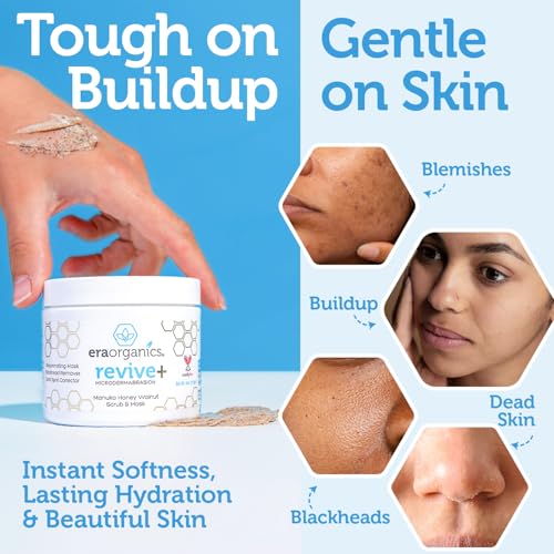 Manuka Honey Exfoliating Facial Scrub - Microdermabrasion Face Exfoliant