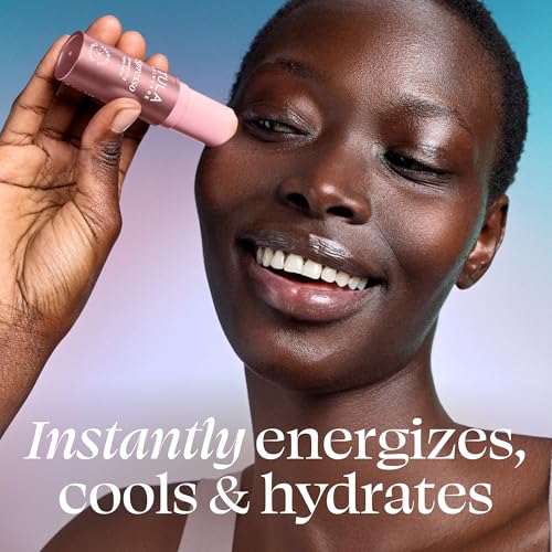 TULA Skin Care Spresso Energizing Eye Balm, Rose Glow - Energizing & Hydrating Caffeine Under Eye Treatment for Dark Circles, Portable and Perfect to Use On-the-go, 0.35 oz.