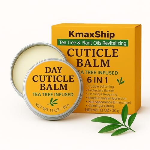 IMAXSHIP Tea Tree Oil Nail & Cuticle Balm - Cuticle Cream & Butter for Dry, Damaged Cuticles - Cuticle & Hang Nail Healing Treatment, Moisturizer & Softener, 1.1 OZ, 1 Pack