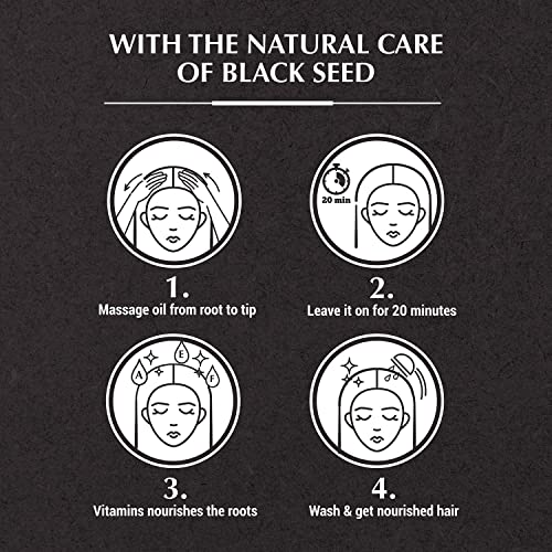 Vatika Black Seed Oil for Hair - Strong & Shiny Ayurvedic Hair Oil, 300ml