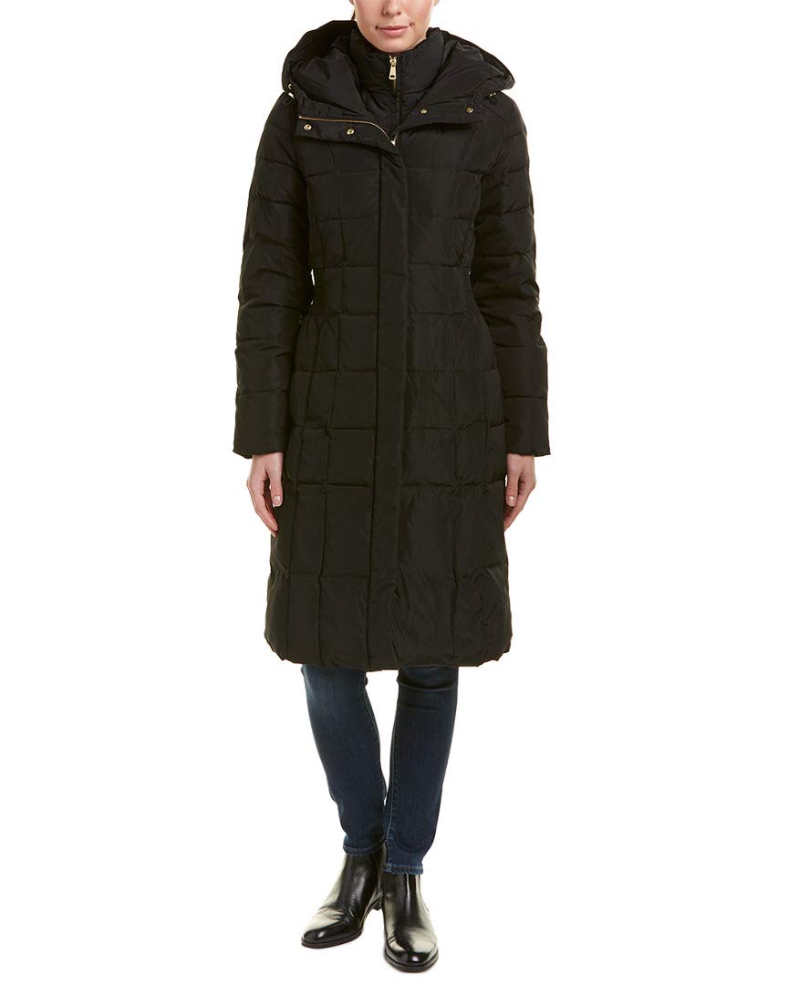 Cole Haan womens Down Alternative Outerwear Coat, Deep Black, Large US