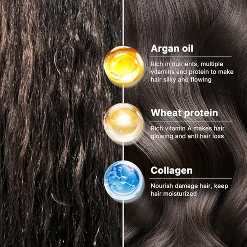 Karseell Collagen Hair Mask & Argan Oil Set for Dry Damaged Hair