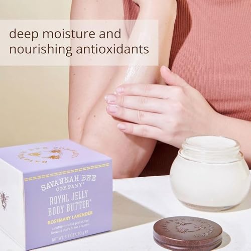 Savannah Bee Company Royal Jelly Body Butter, Rosemary Lavender, 6.7 oz