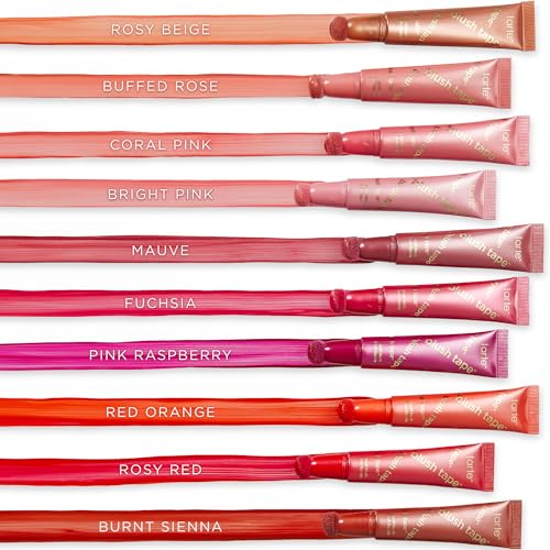 tarte blush tape satin liquid blush – Blendable Buildable Makeup with Mineral Pigments, Mango & Shea Butters for Lightweight Hydrating Smooth Finish, Vegan & Cruelty-Free, full size, coral pink