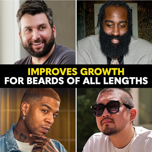 The Beard Club - Beard Growth Oil with Natural Castor & Avocado to Grow Thicker, Fuller Facial Hair, Fill in Patches and Stimulate Healthier Facial Hair Growth