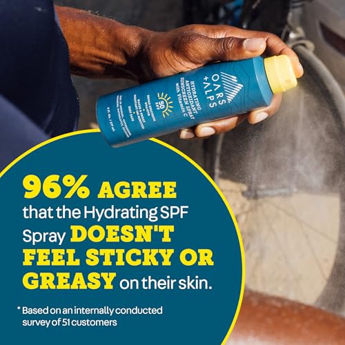Oars + Alps SPF 50 Body Sunscreen Spray, Clear + Lightweight, 2pk, 6oz