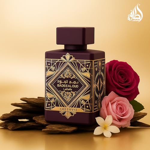 Lattafa Bade'e Al Oud Amethyst for Unisex Eau de Parfum Spray, 3.4 Ounce / 100 Ml