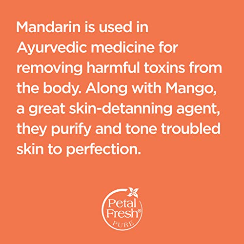 Petal Fresh Pure Clarifying Mandarin & Mango Body Butter, Organic Coconut Oil, Argan Oil, Shea Butter, Purifying and Toning, For All Skin Tupes, Natural Ingredients, Vegan and Cruelty Free, 8 oz