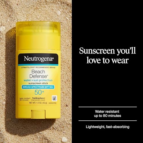 Neutrogena Beach Defense Sunscreen Stick SPF 50, 1.5 oz