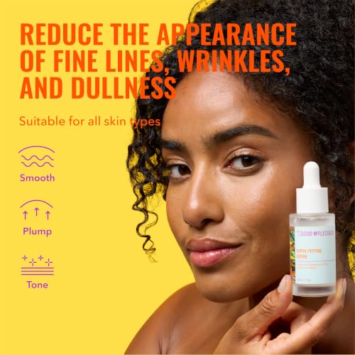 Good Molecules Super Peptide Serum - Anti-aging Facial Serum with Peptides and Copper Tripeptides to Plump and Firm - Water-Based Skincare for Face