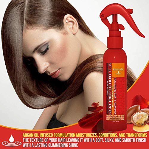 Arvazallia Heat Protectant and Thermal Protector Spray with Argan Oil
