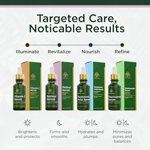 Tree of Life Retinol Serum for Face, Anti Aging Face Oil, 2 Fl Oz