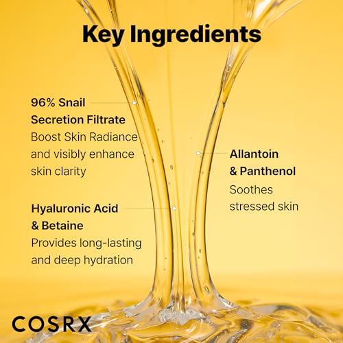 COSRX Snail Mucin 96% Repairing Serum for Sooothing & Hydrating 3.38 oz.