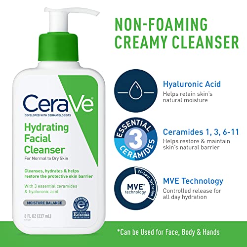 CeraVe Skin Care Set, Moisturizing Cream & Hydrating Facial Cleanser