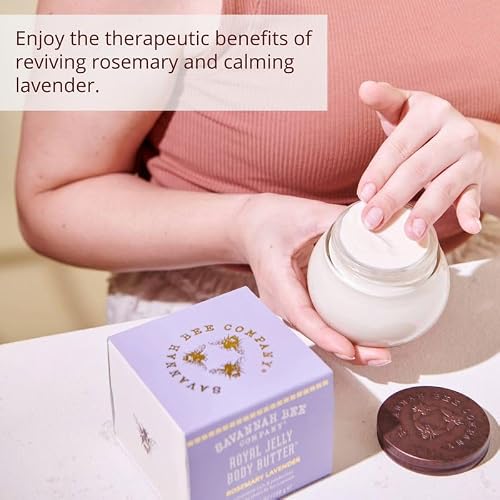 Savannah Bee Company Royal Jelly Body Butter, Rosemary Lavender, 6.7 oz