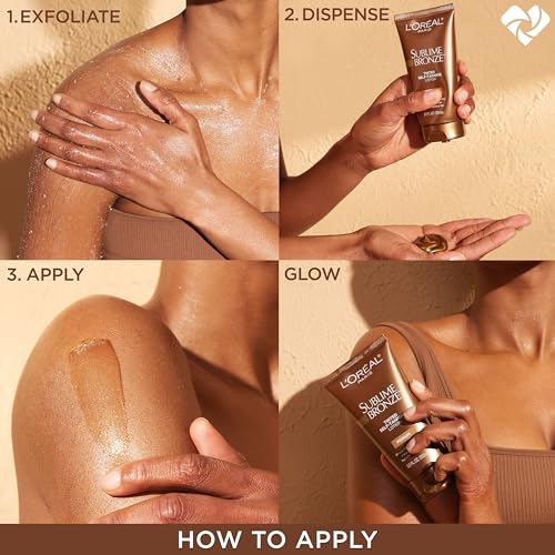 L'Oreal Paris Sublime Bronze Tinted Self Tanning Lotion, Medium Natural Tan 5 fl. Oz