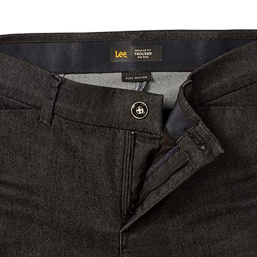 Lee Women's Ultra Lux Comfort with Flex Motion Trouser Pant Carbon Rinse 6 Medium