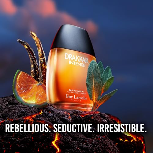 Guy Laroche Intense By Guy Laroche For Men, Bold and Powerful Masculine Fragrance with Deep Aromatic Spices and Woody Notes, Long Lasting Designer Eau de Parfum for Day and Evening Wear, 3.4 Fl. Oz.