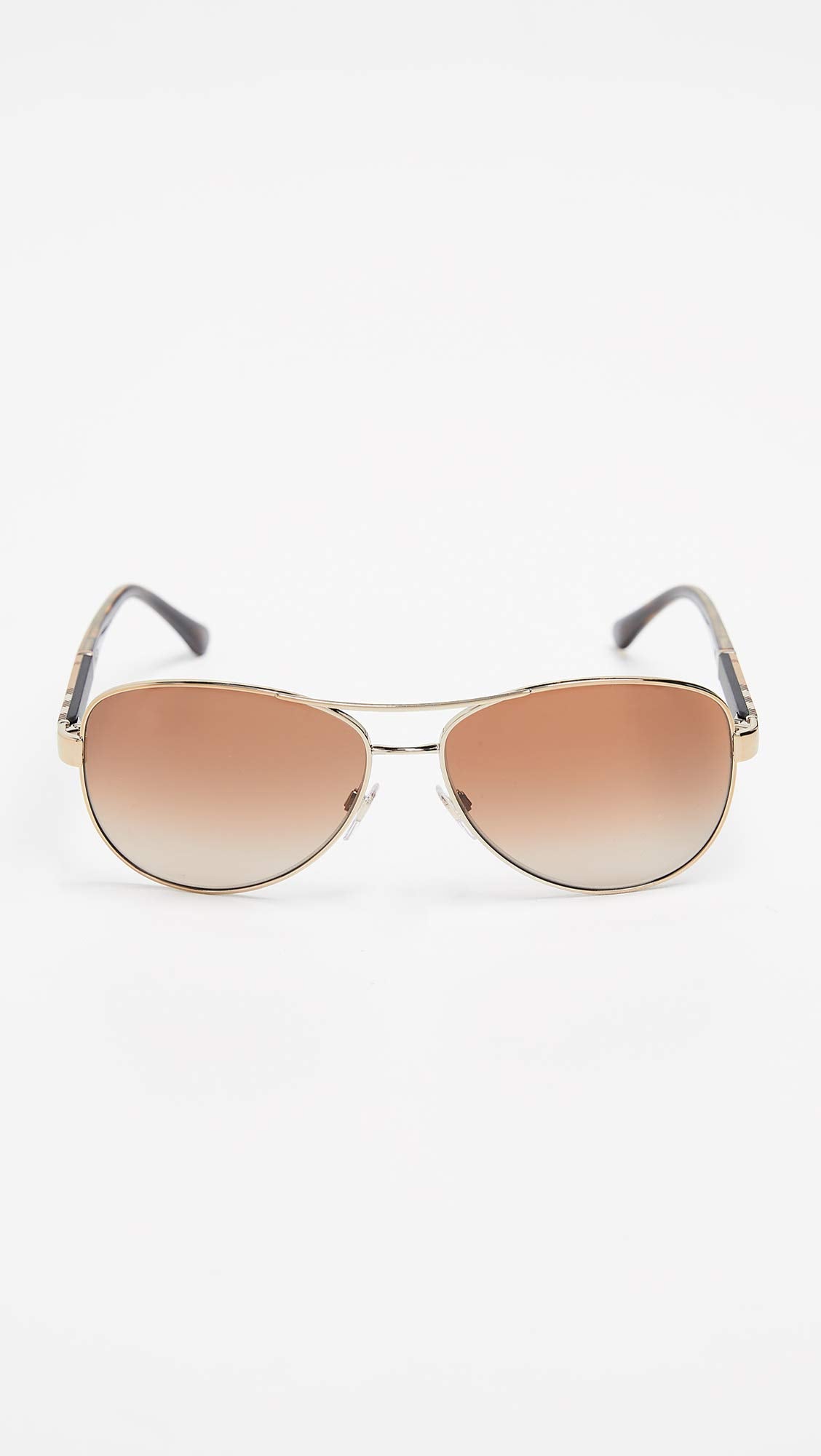 Burberry BE3080 - 114513 Sunglasses LIGHT GOLD W/ BROWN GRADIENT Lens 59mm