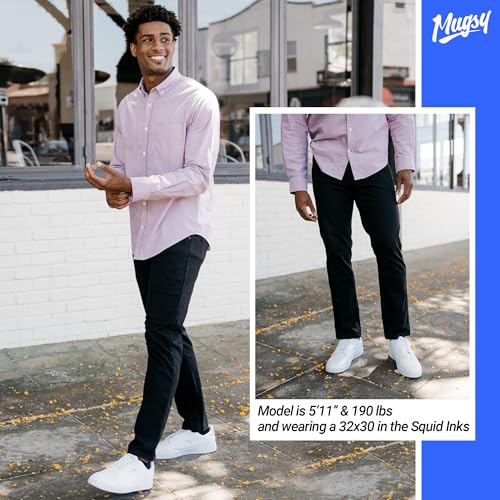 Mugsy Fultons Men’s Jean - Classic Fit Blue Denim Jeans for Men - Comfortable & Flexible Pants for Men - True to Size