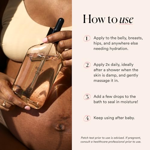 HATCH Belly Oil, Pregnancy & Postpartum Skincare for Stretch Marks