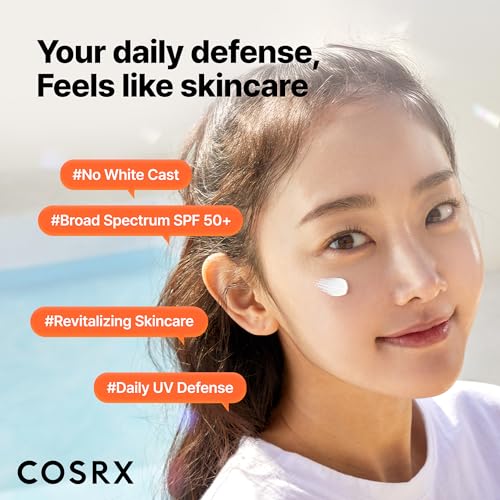 COSRX Vitamin E Sunscreen SPF 50, Natural Glow, for Oily Skin, 1.69 fl oz