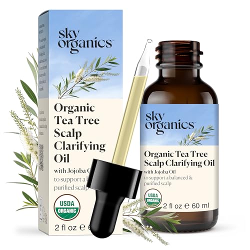 Sky Organics Tea Tree Scalp Clarifying Oil 2 fl oz, USDA Organic