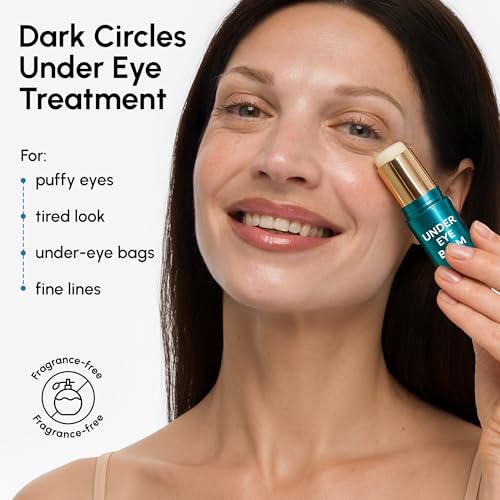 MAREE Under Eye Balm Stick Hydrating – Retinol Caffeine Under Eye Brightener Stick for Older Women – Collagen Undereye Cream for Dark Circles & Wrinkles – 0.35 Ounce, Purple