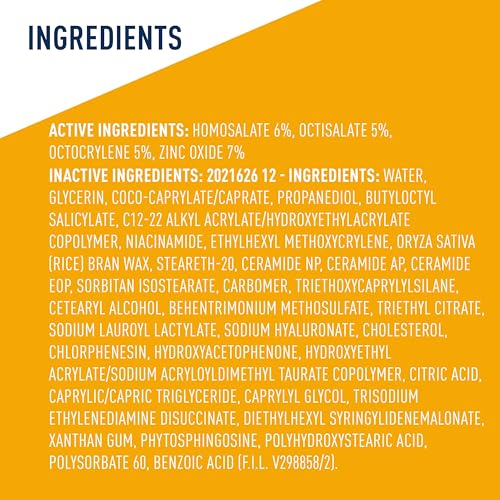 CeraVe Hydrating Sheer Sunscreen SPF 30 with Hyaluronic Acid, 3oz