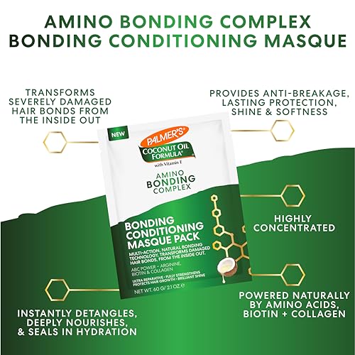 Palmer's Amino Bonding Hair Mask, Intense Conditioning Masque (2.1oz)
