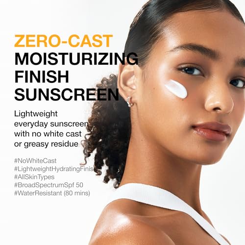 Anua, Zero-Cast Moisturizing Sunscreen SPF 50, Glow Natural Sunscreen for face, No White Cast, Hyaluronic Acid, Niacinamide, Oil-Free, Korean Skincare, 1.69 fl oz