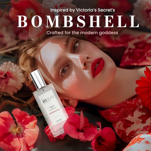 Instyle Fragrances, Inspired by Victoria's Secret's Bombshell, Women’s Eau de Toilette, CLEAN, Vegan, Paraben-Free, Never Tested on Animals, 3.4 Fluid Ounces