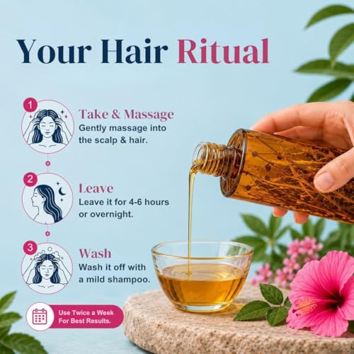 VEDA Active Herbs Hair Oil | Hair Growth Oil | Infused with Herbs | 200ml
