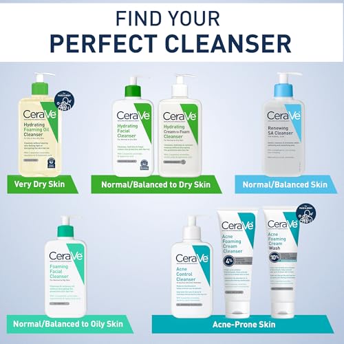 CeraVe Hydrating Foaming Oil Facial Cleanser with Hyaluronic Acid, 19oz