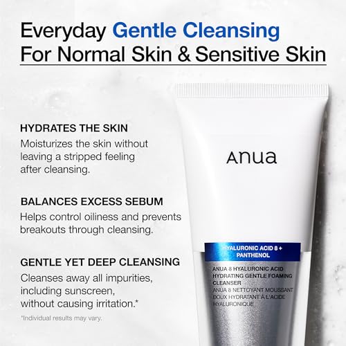 ANUA Hydrating Gentle Foaming Cleanser, 5.07 fl.oz