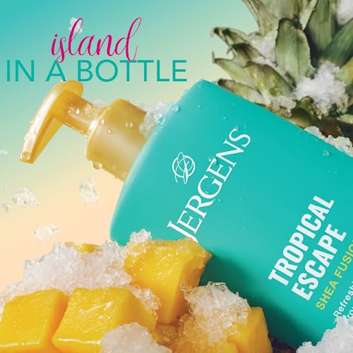 Jergens Shea Fusion Tropical Escape Body Lotion, Shea Butter, 14 fl oz