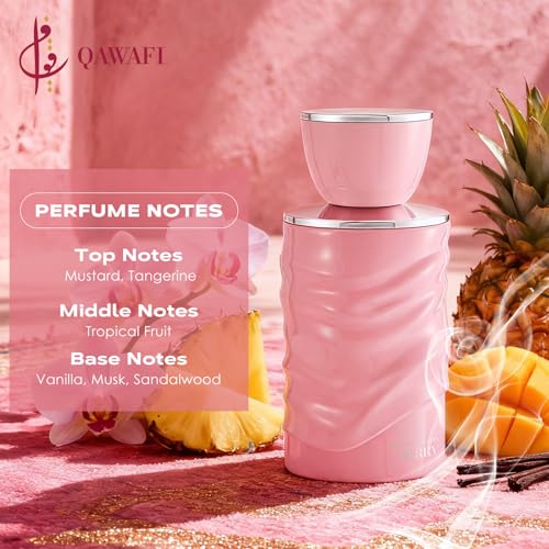 QAWAFI - Elysian Fields - Berry, Vanilla, Gourmand, Fruity, Floral Eau de Parfum Long-Lasting Fragrance for Women, 3.40 Ounce / 100 ml