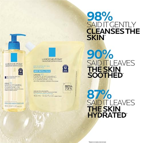 La Roche-Posay Lipikar AP+ Gentle Foaming Cleansing Oil, Refill, 13.52oz