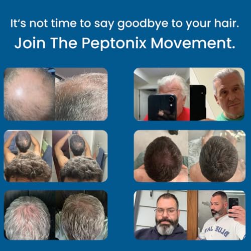 Peptonix Copper Peptide Serum System - For Fuller-Looking, Thicker-Looking Hair and Healthy Scalp (3 Month Supply)