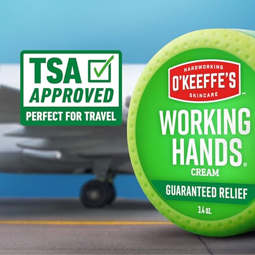 O'Keeffe's Working Hands Hand Cream, 3.4 oz Jar, 1 Pack for Extreme Dryness