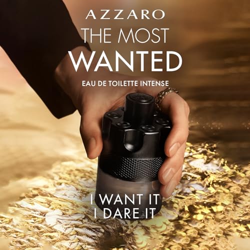 Azzaro The Most Wanted Eau de Toilette Intense – Aromatic & Woody Mens Cologne – Fresh & Sensual Fragrance – Lasting Wear – Scent Notes of Bergamot, Lavender, Moss - Luxury Perfumes for Men, 1.6 Fl Oz