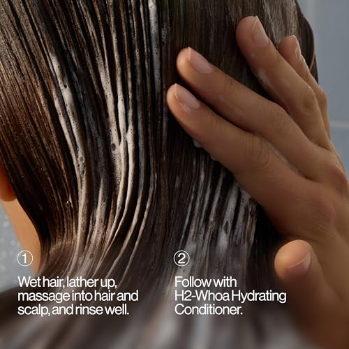 Eva NYC H2-Whoa Hydrating Shampoo, Inflused with Hyaluronic Acid and Voilet Rice Water, 8.8 fl oz