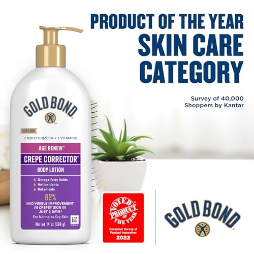Gold Bond Age Renew Crepe Corrector Body Lotion, Replenishing & Smoothing Formula, Gold Bond Crepe Corrector Body Lotion, 14 oz