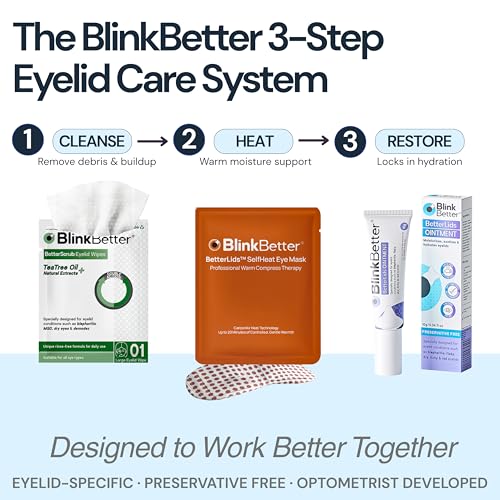 BlinkBetter Lanolin Free Eyelid Ointment 10g – For Sensitive & Dry Eyelids - Hydrates, Nourishes & Soothes – Moisturising Care for Dry, Itchy, Red, Sensitive, Flaky Skin Around the Eyes