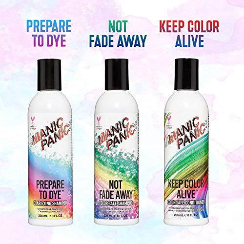 MANIC PANIC Shampoo & Conditioner Set for Color Treated Hair - Extend Color, Moisturize & Volumize - Repair Damaged Hair & Prevent Tangling - Sulfate & Paraben Free, Vegan & Cruelty Free (8oz Bottles)