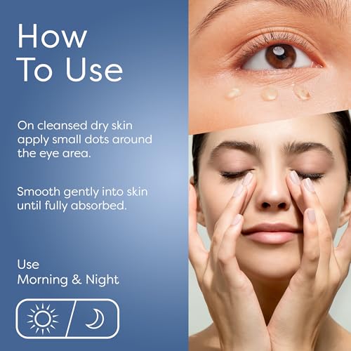 SKIN LAB Lift & Firm Eye Gel – Hydrating Gel Cream with Hyaluronic Acid for Under Eye Moisture & Smoothing, Lightweight Serum for Women & Men, 0.5 oz